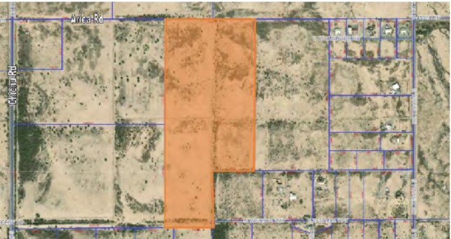 Chuichu Rd & Arica Rd, Casa Grande, AZ for sale Aerial- Image 1 of 2