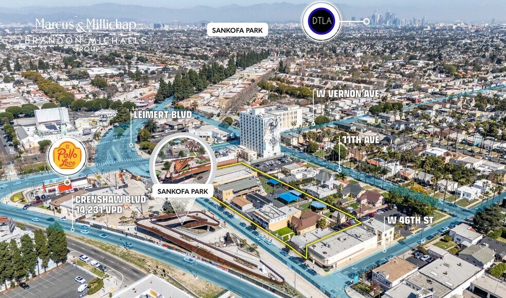 4466-4518 Crenshaw Blvd, Los Angeles, CA à vendre - Photo du bâtiment - Image 3 de 15