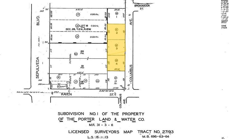 8919 Columbus Ave, North Hills, CA for sale - Plat Map - Image 3 of 5