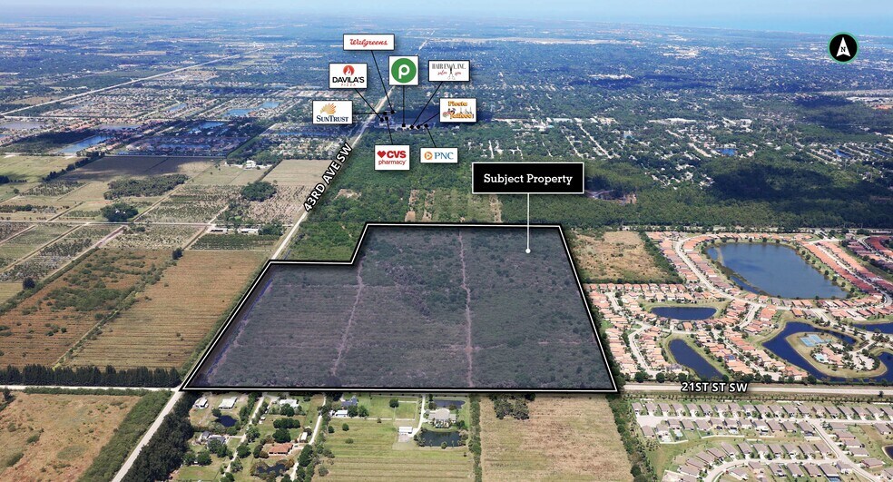 4200 21st Street SW, Vero Beach, FL à vendre - Aérien - Image 2 de 3