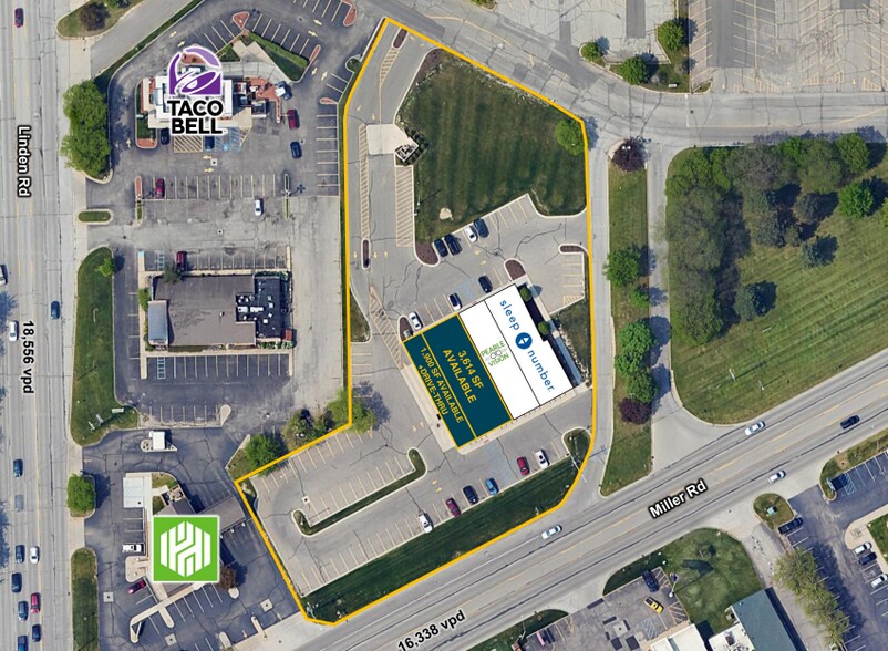 4574-4580 Miller Rd, Flint, MI à louer - Plan de site - Image 2 de 2