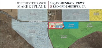 Plus de détails pour SEC Domenigoni Rd & Leon Rd, Winchester, CA - Vente au détail à louer