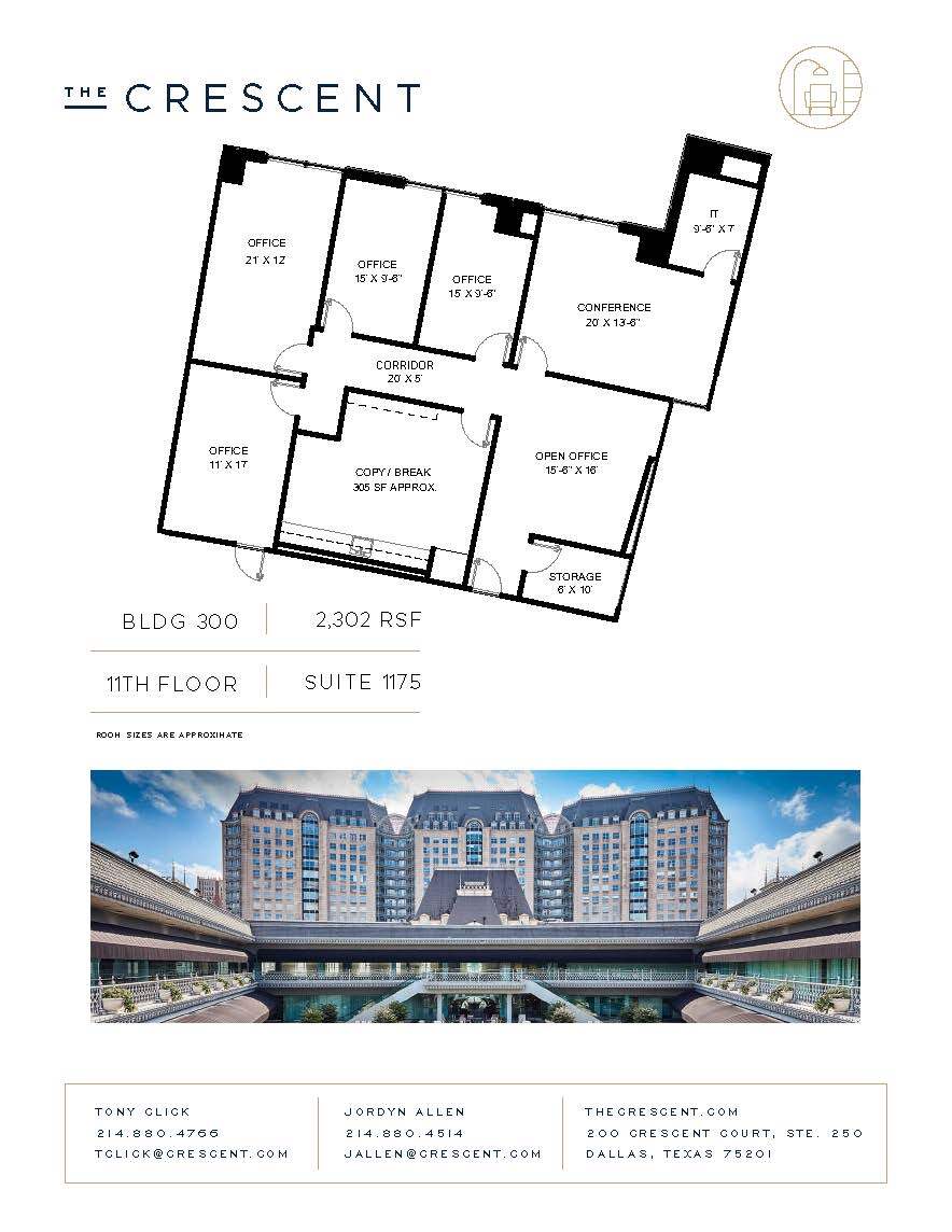 100 Crescent Ct, Dallas, TX for lease Floor Plan- Image 1 of 1