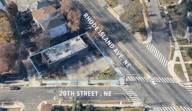 1927 Rhode Island Ave NE, Washington, DC - AERIAL  map view