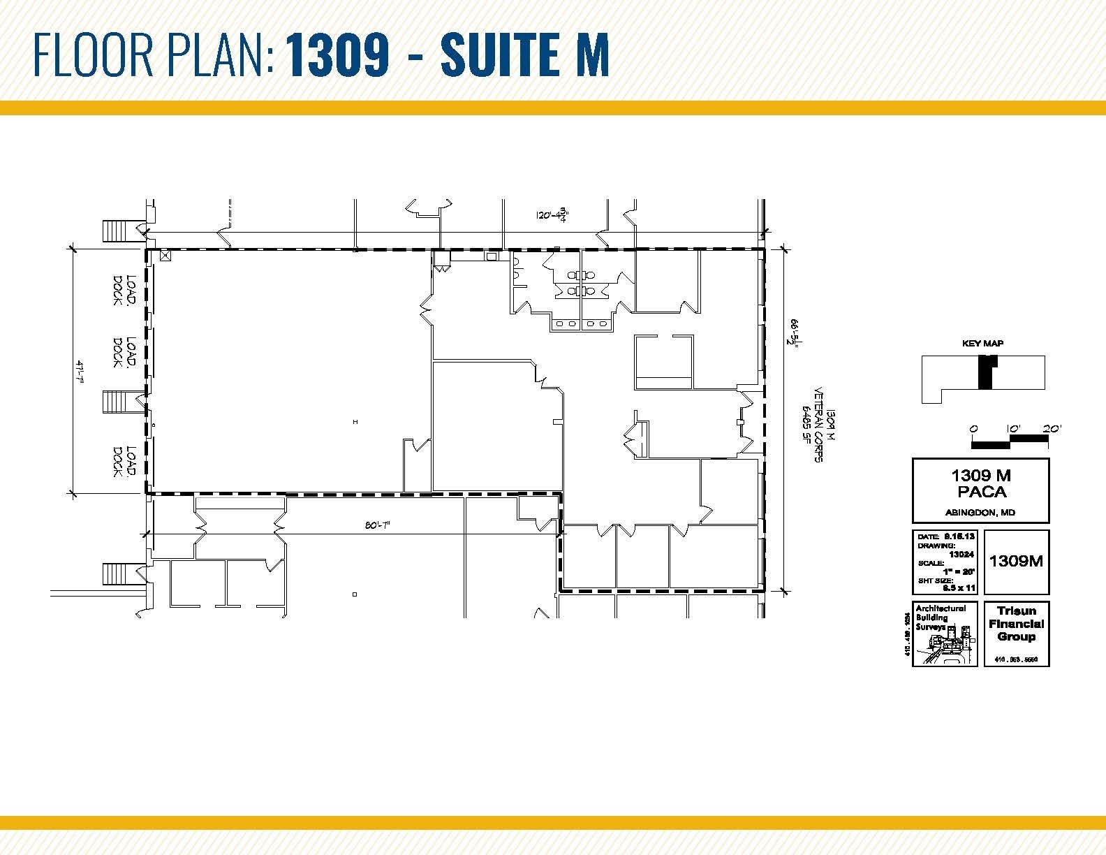 1301 Continental Dr, Abingdon, MD à louer Plan d’étage- Image 1 de 1