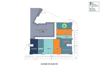 1067 W Baltimore Pike, Media, PA à louer Plan de site- Image 1 de 2