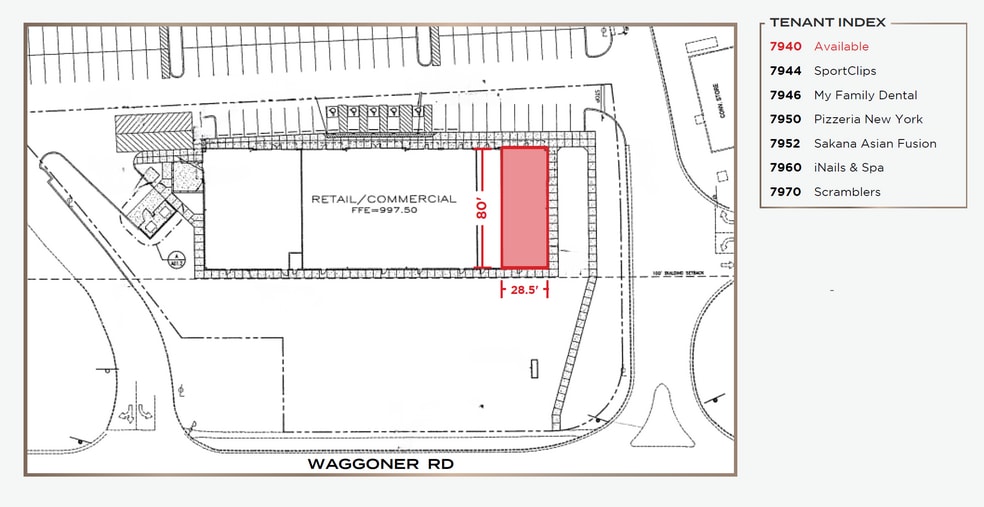 7940-7970 E Broad St, Reynoldsburg, OH for lease - Site Plan - Image 2 of 4