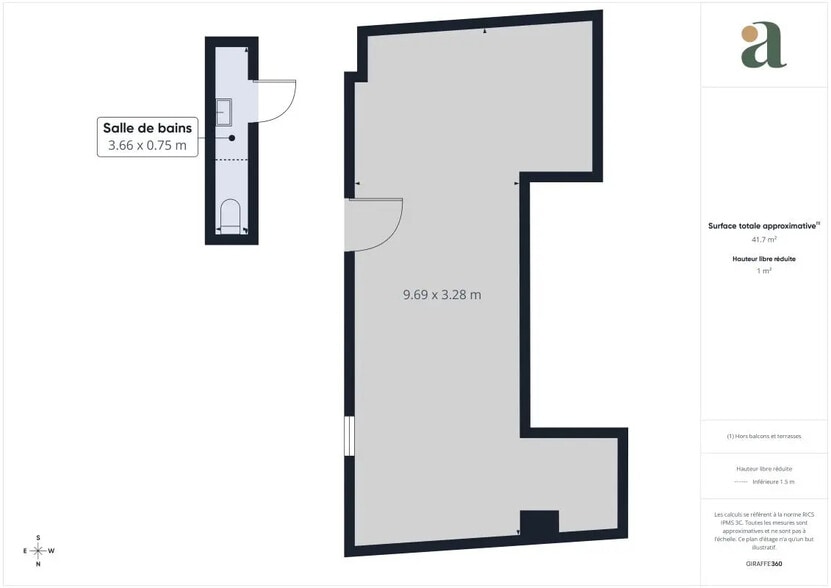Office in Nice for sale - Floor Plan - Image 3 of 3