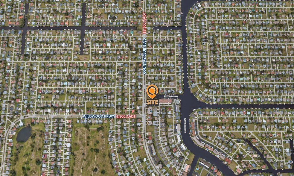 3523-3527 Country Club Blvd., Cape Coral, FL for sale - Aerial - Image 2 of 5