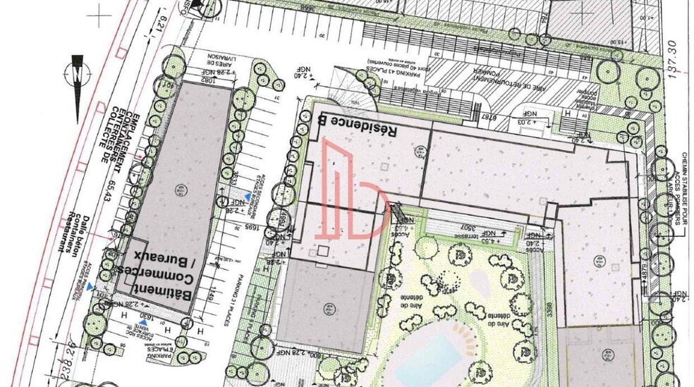 Office in Bruges for lease - Site Plan - Image 2 of 4