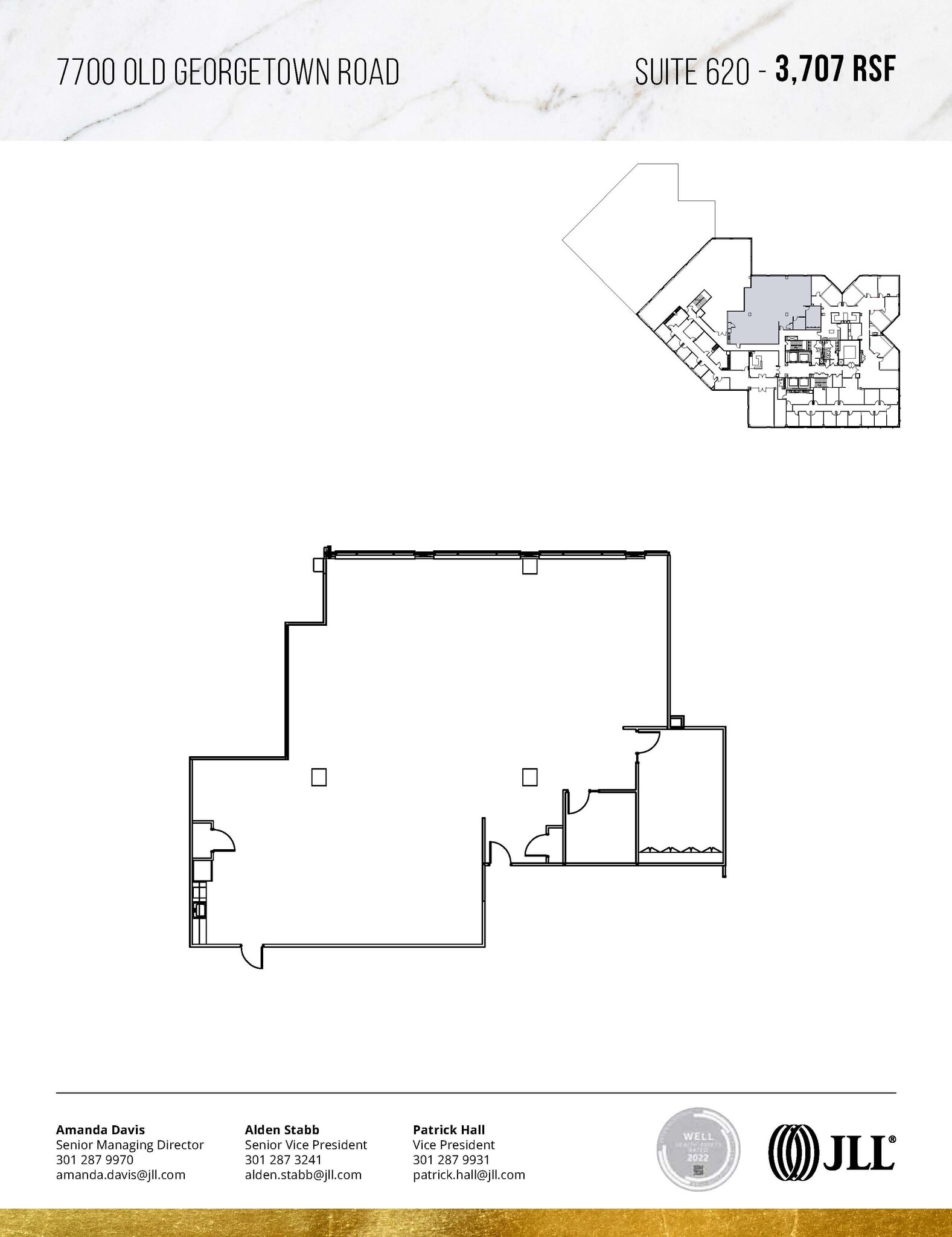 7700 Old Georgetown Rd, Bethesda, MD for lease Floor Plan- Image 1 of 2