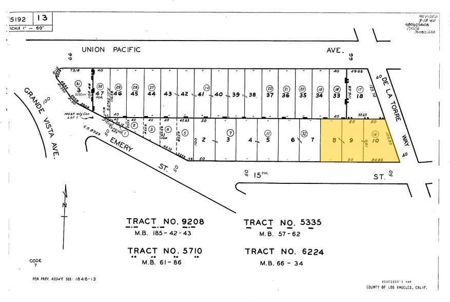 3431 E 15th St, Los Angeles, CA à vendre - Plan cadastral - Image 2 de 4