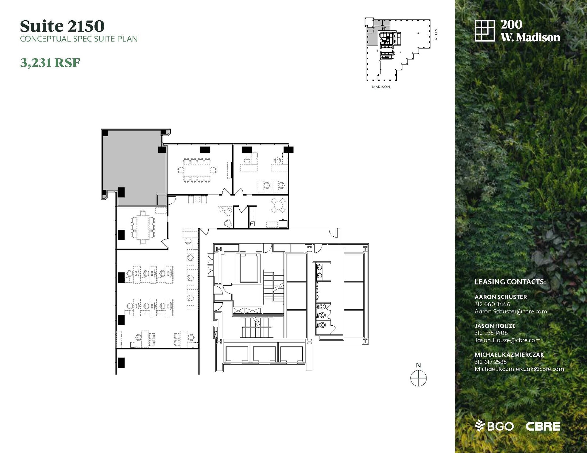 200 W Madison St, Chicago, IL à louer Plan d’étage- Image 1 de 4