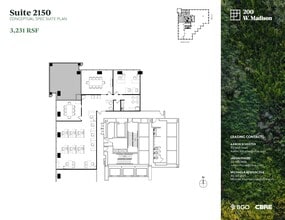 200 W Madison St, Chicago, IL à louer Plan d’étage- Image 1 de 4