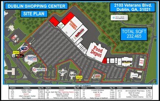 Plus de détails pour 2101-2103 Veterans Blvd, Dublin, GA - Commerce de détail à louer