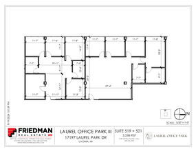 17197 N Laurel Park Dr, Livonia, MI for lease Floor Plan- Image 2 of 3