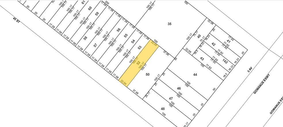 265 45th St, Brooklyn, NY for lease - Plat Map - Image 2 of 4