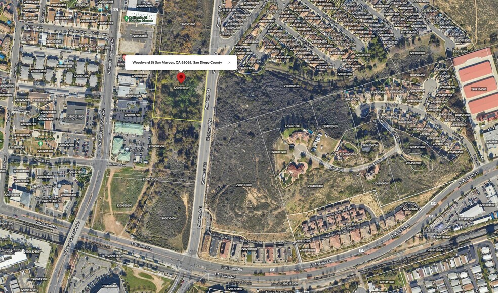 Woodward St & Vineyard Rd, San Marcos, CA à vendre - Aérien - Image 2 de 3