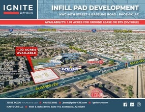 W/NWC 40th St, Phoenix, AZ - Aerial  map view - Image1
