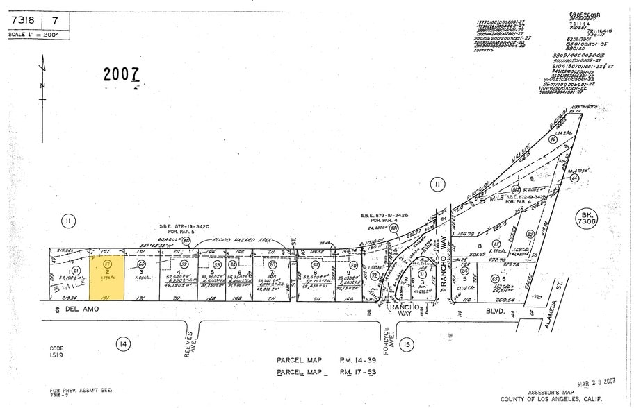 2121 E Del Amo Blvd, Rancho Dominguez, CA for sale - Plat Map - Image 3 of 3