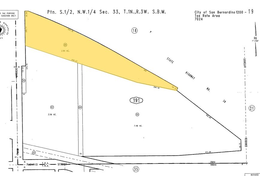 1775 N Palm Ave, Highland, CA à vendre - Plan cadastral - Image 3 de 3