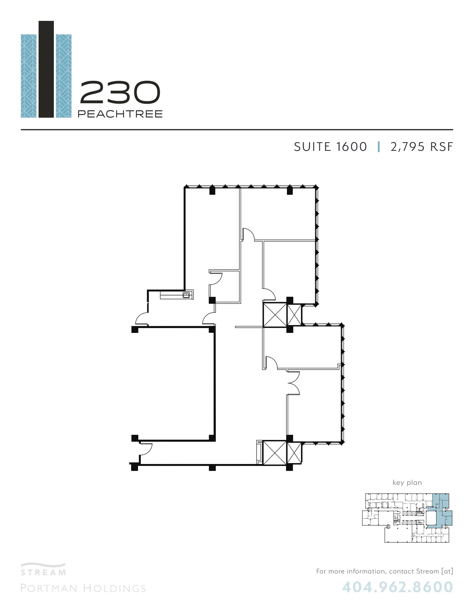 230 Peachtree St NW, Atlanta, GA à louer Plan de site- Image 1 de 1