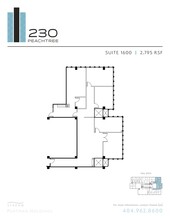 230 Peachtree St NW, Atlanta, GA à louer Plan de site- Image 1 de 1