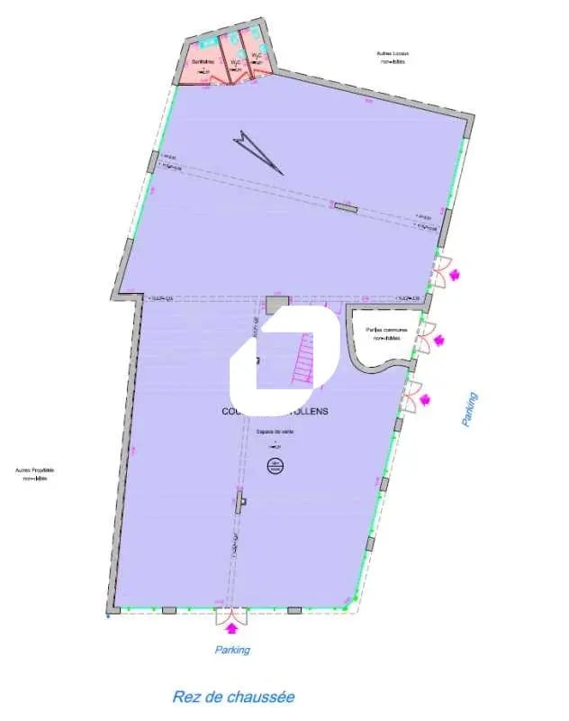 Commerce de détail dans Houilles à louer Plan d’étage- Image 1 de 5