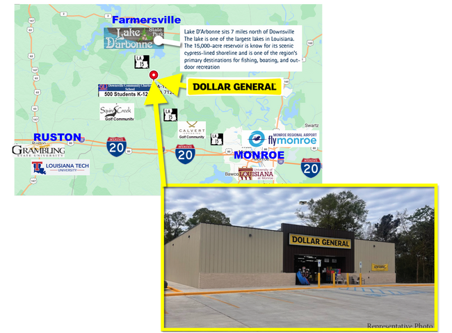 More details for 12560 LA-15, Downsville, LA - Retail for Sale