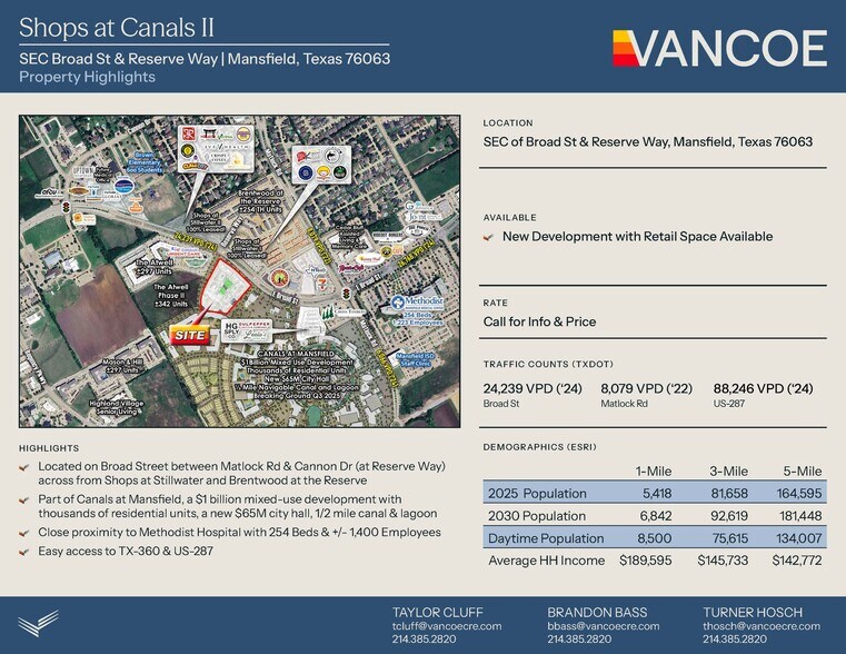 SEC Broad St & Reserve Way, Mansfield, TX à louer - Photo du bâtiment - Image 2 de 8