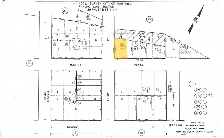 411-413 Ferry St, Martinez, CA for sale - Plat Map - Image 2 of 33