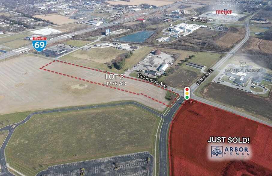 6627 Columbus Ave., Anderson, IN for sale - Aerial - Image 3 of 7