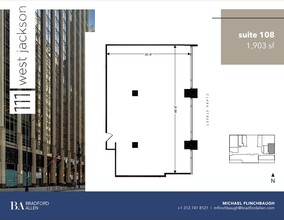 111 W Jackson Blvd, Chicago, IL à louer Plan d  tage- Image 1 de 1