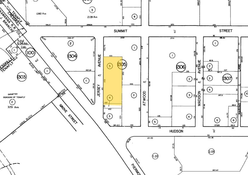 22 Jersey Ave, Tenafly, NJ for lease - Plat Map - Image 3 of 3