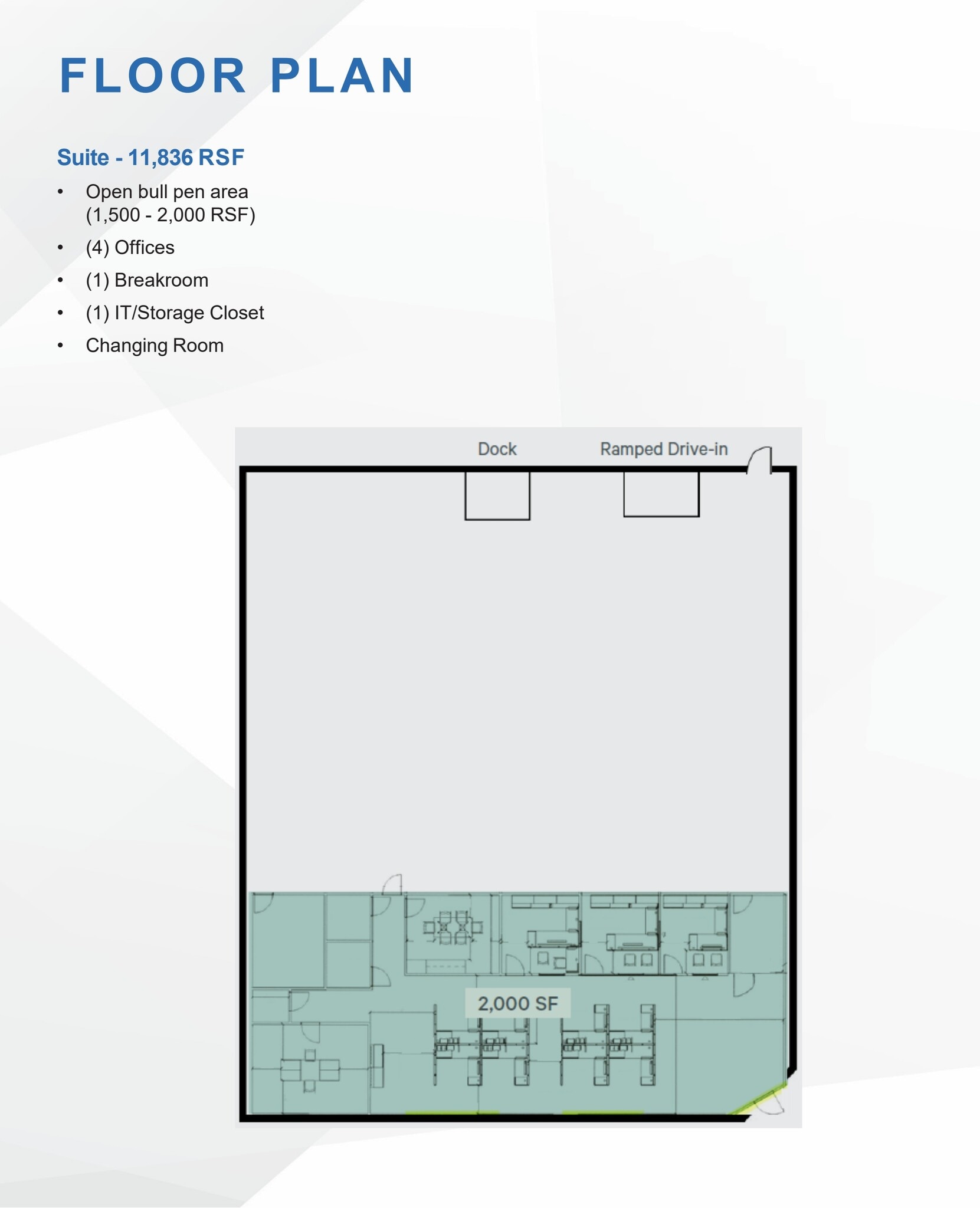 14801 Willard Rd, Chantilly, VA à louer Plan d’étage- Image 1 de 2