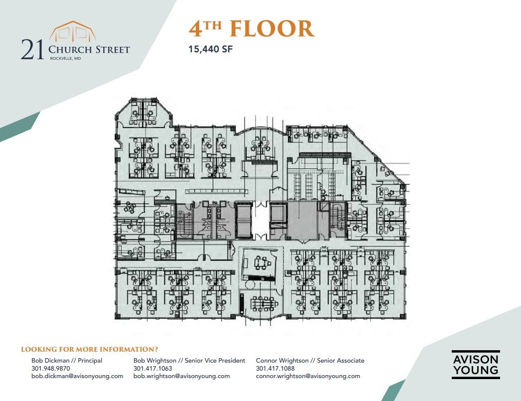 21 Church St, Rockville, MD for lease Floor Plan- Image 1 of 2