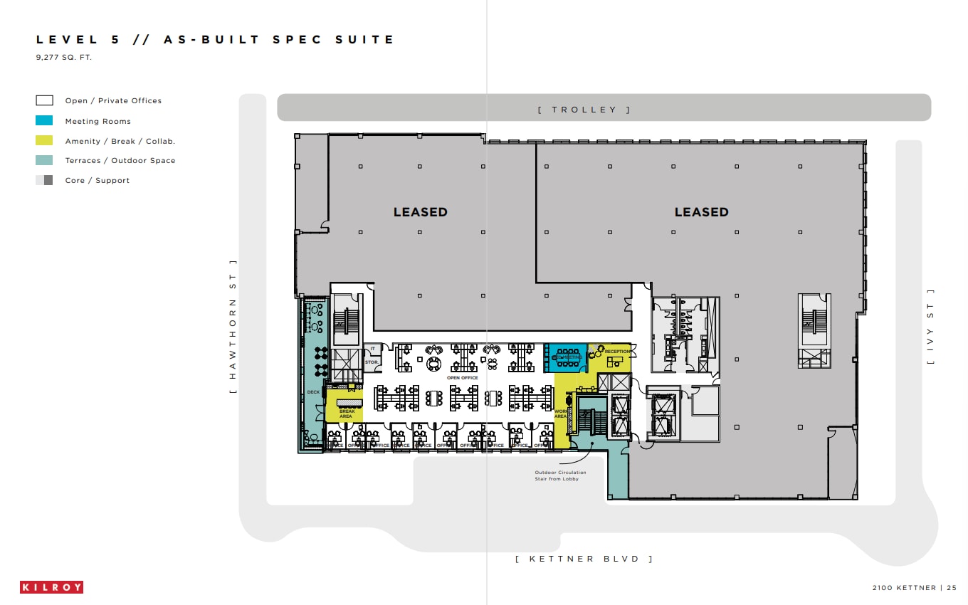 2100 Kettner Blvd, San Diego, CA à louer Plan d’étage- Image 1 de 2