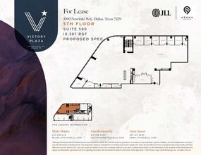 3030 Nowitzki Way, Dallas, TX à louer Plan d’étage- Image 1 de 1