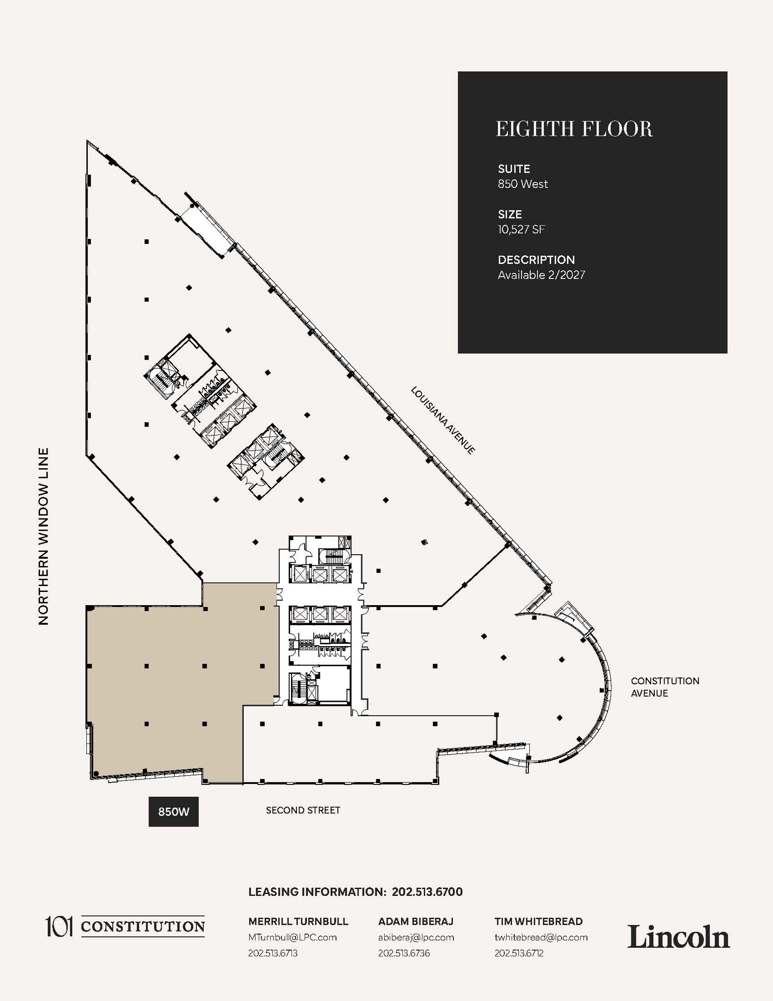 101 Constitution Ave NW, Washington, DC à louer Plan d’étage- Image 1 de 1