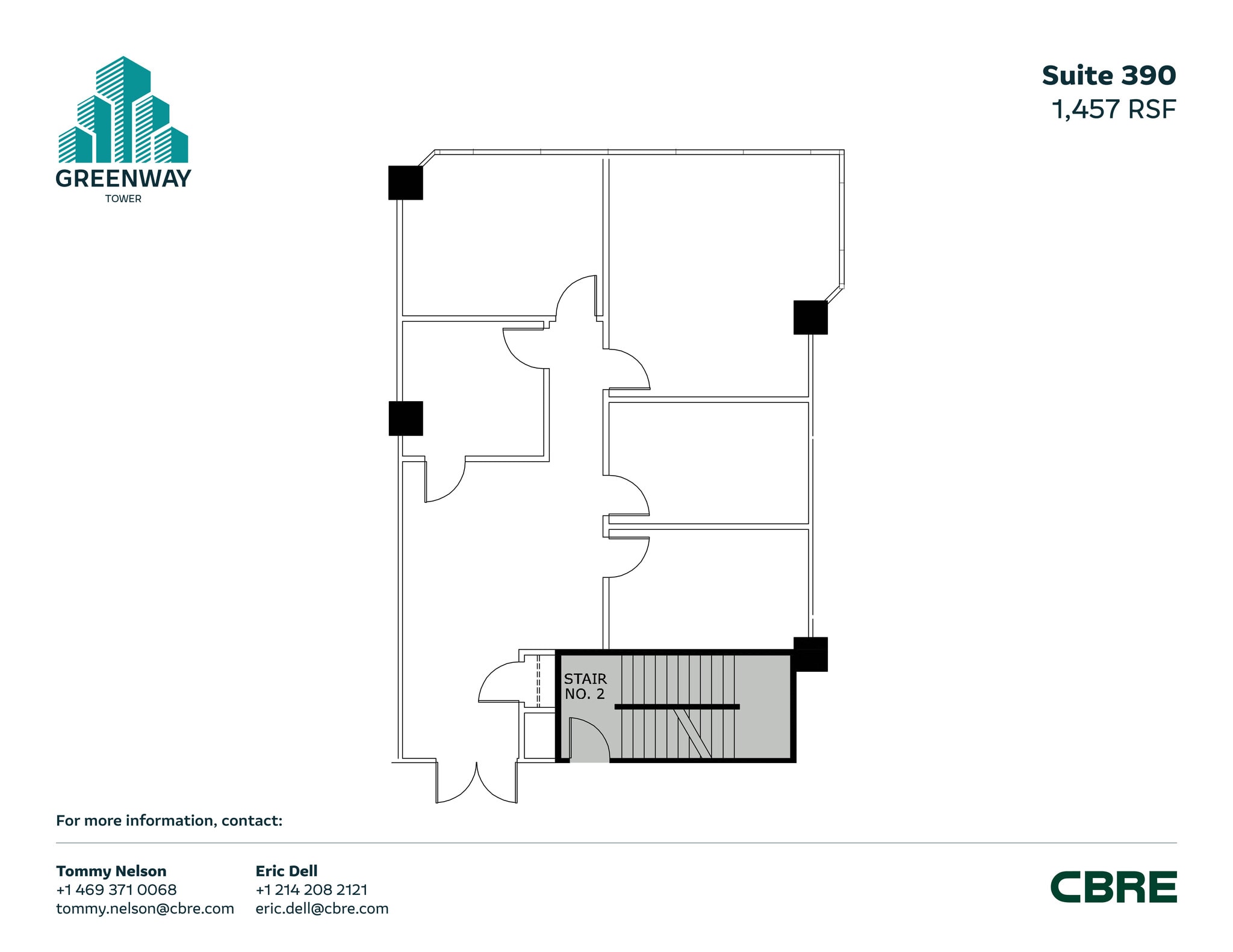 1231 Greenway Dr, Irving, TX à louer Plan d’étage- Image 1 de 2