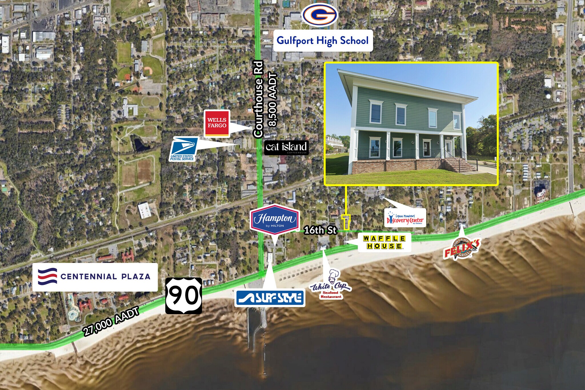 625 16th St, Gulfport, MS à vendre Photo du bâtiment- Image 1 de 19