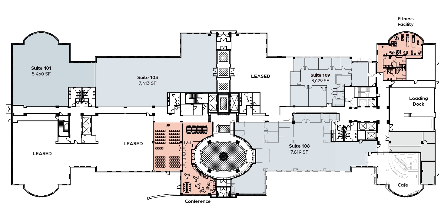 14501 George Carter Way, Chantilly, VA for lease Floor Plan- Image 1 of 2