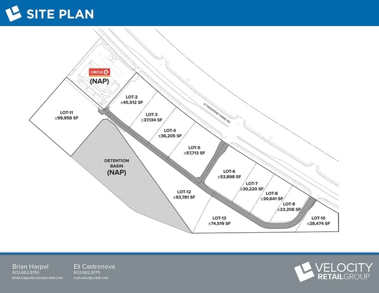 SEC Tangerine Farms Rd & Lon Adams Rd, Marana, AZ à vendre - Plan de site - Image 2 de 3