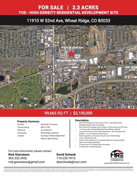 11910 W 52nd Avenue, Wheat Ridge, CO à vendre - Photo du bâtiment - Image 1 de 5