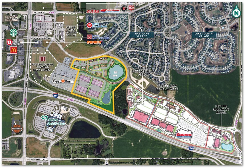1600 Pabst Farms Blvd, Oconomowoc, WI à louer - Plan de site - Image 2 de 3