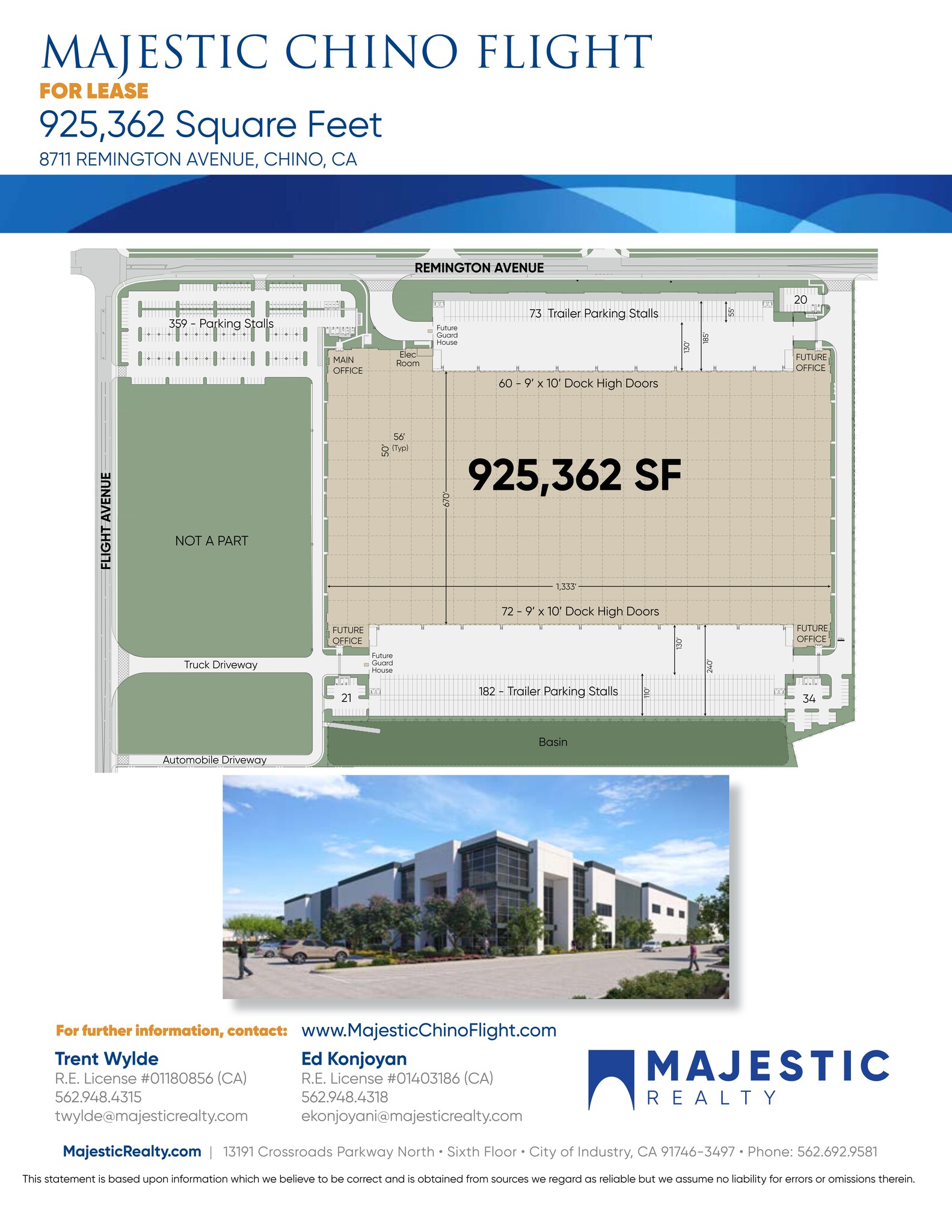 8711 Remington Ave, Chino, CA for lease Site Plan- Image 1 of 1