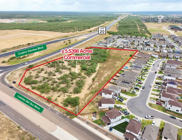 0000 Lomas Del Sur Blvd, Laredo, TX à vendre - Aérien - Image 3 de 5