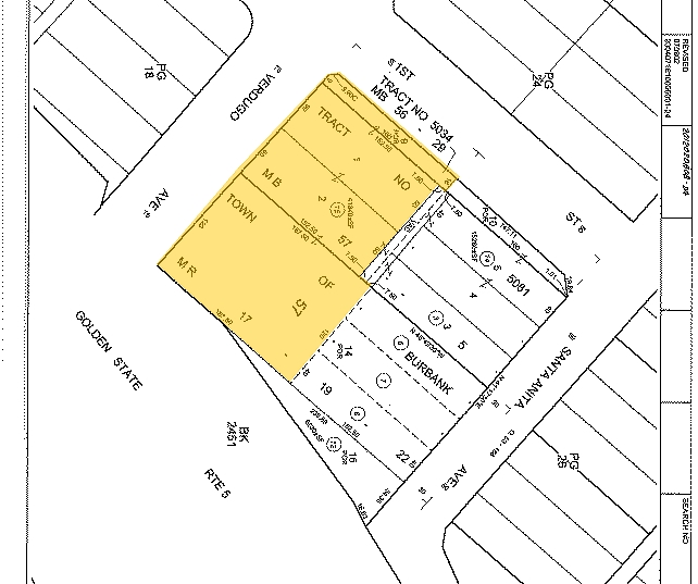 40 E Verdugo Ave, Burbank, CA à vendre - Plan cadastral - Image 1 de 1