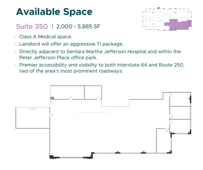 590 Peter Jefferson Pky, Charlottesville, VA for lease Floor Plan- Image 1 of 1