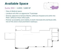 590 Peter Jefferson Pky, Charlottesville, VA for lease Floor Plan- Image 1 of 1